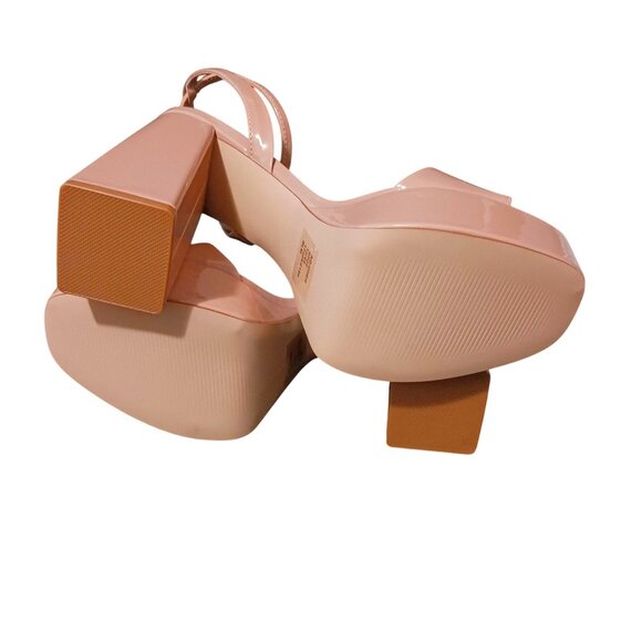 Aqua Tan Block Heel Sandals - Picture 9 of 11